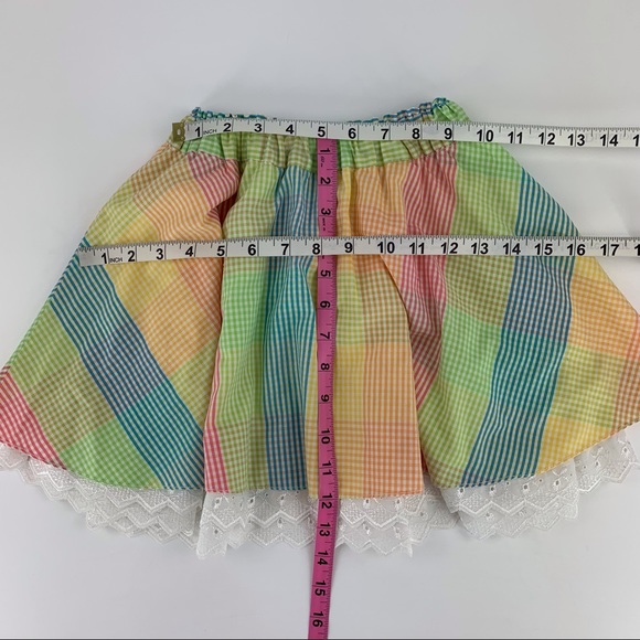 2/$20 Hippokids Girls' Colourful Gingham Plaid Layered Skirt, 3 - Picture 11 of 12